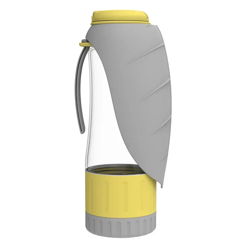 2 IN 1 Portable Water Bottle Dispenser for Dogs & Cats