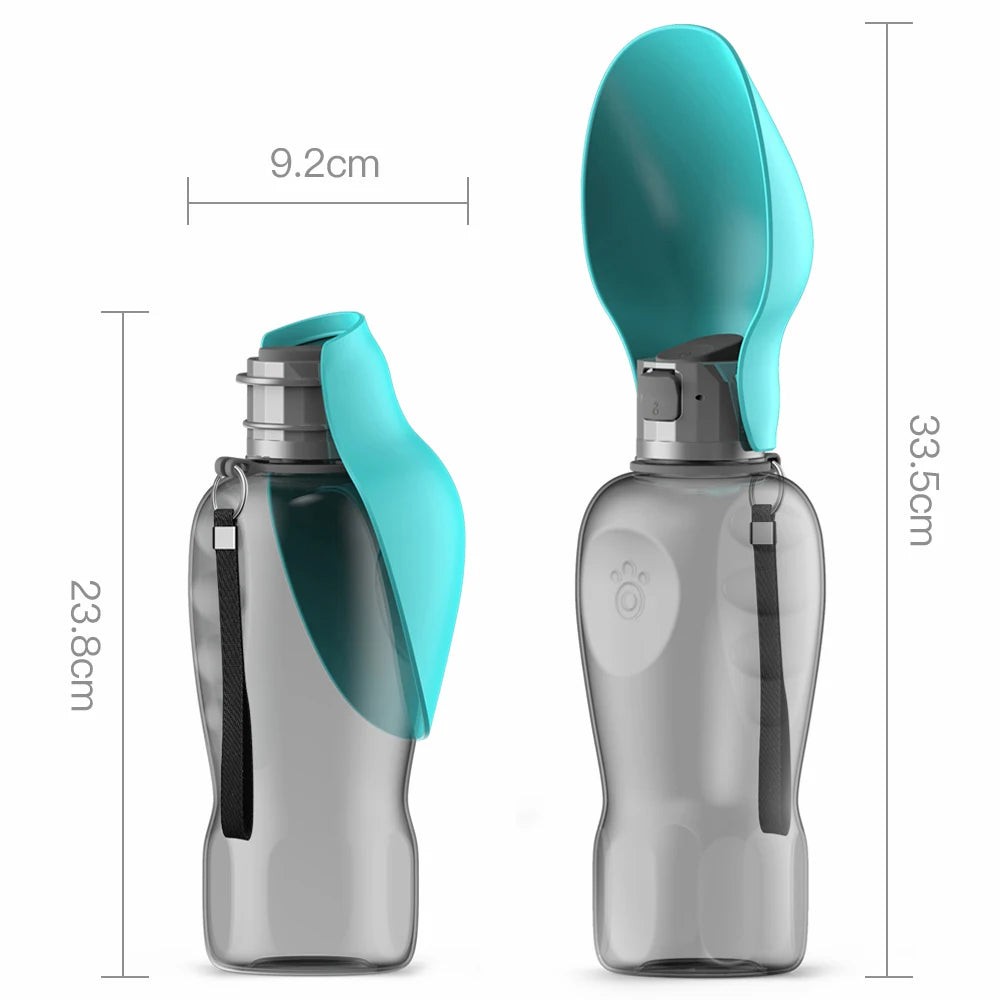 800ml Portable Dog Water Bottle Dispenser