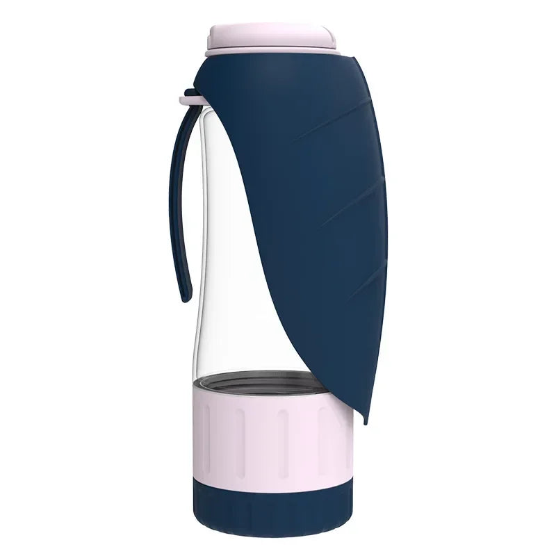 2 IN 1 Portable Water Bottle Dispenser for Dogs & Cats