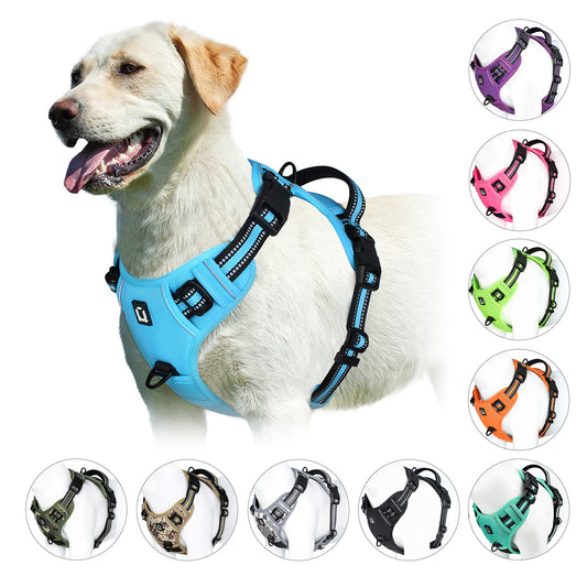 Anti Shock Vest Reflective No Pull Dog Harness with free Bungee Lead